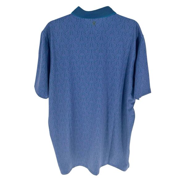 Greyson Shirt Mens XL Blue Purple Polo Performance Stretch Abstract Golf  Golfer - Picture 2 of 16